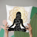 Yoga Throw Pillow By Little Pitti