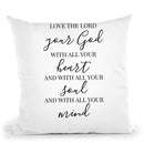 Love The Lord Throw Pillow By Little Pitti