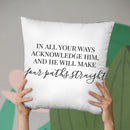 Your Paths Straight Throw Pillow By Little Pitti