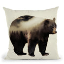 Bear Throw Pillow By Little Pitti