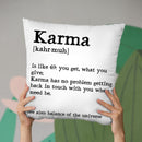 Karma Quote Throw Pillow By Little Pitti
