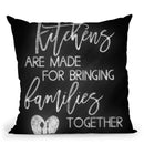 Kitches Are Made For Chalk Throw Pillow By Little Pitti
