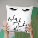 Lashes Throw Pillow By Little Pitti