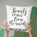 Beauty Come From Inside Throw Pillow By Little Pitti