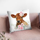 Flower Calf Throw Pillow By Little Pitti