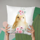 Flower Chick Throw Pillow By Little Pitti