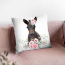 Flower Foal Throw Pillow By Little Pitti