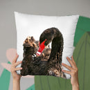 Swan Throw Pillow By Little Pitti