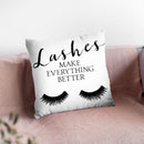 Lashes I Throw Pillow By Little Pitti