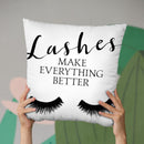Lashes I Throw Pillow By Little Pitti