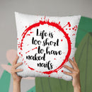 Life Is Tooort I Throw Pillow By Little Pitti