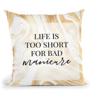 Life Is Tooort Throw Pillow By Little Pitti