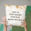 Life Is Tooort Throw Pillow By Little Pitti