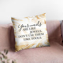 Your Nails Throw Pillow By Little Pitti