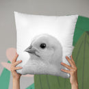 Chick Bw Throw Pillow By Little Pitti