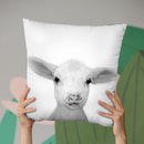Lamb Bw Throw Pillow By Little Pitti