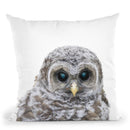 Baby Owl Lp Throw Pillow By Little Pitti