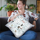World Traveler Pattern Vi Throw Pillow By Laura Marshall