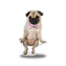 Lou Lou Pink Cookie Bow Tie Throw Pillow