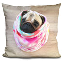 Lou Lou Tie Dye Snuggle Buguare Throw Pillow