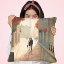 Paris Romance I Throw Pillow by Marco Fabiano