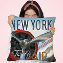 Travel By Air Ii Throw Pillow by Marco Fabiano