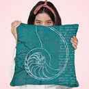 Coastal Blueprint V Throw Pillow by Marco Fabiano