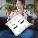 Wake Up And Make Up I Throw Pillow By Marco Fabiano