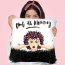 Omg It'S Monday Throw Pillow By Maja Tomljanovic