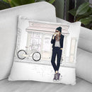 Coffeeop Throw Pillow By Maja Tomljanovic