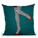 Striped Tights Ii Throw Pillow By Mark Ashkenazi