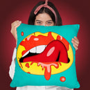 Lips Throw Pillow By Mark Ashkenazi