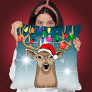 Christmas Deer Ii Throw Pillow By Mark Ashkenazi