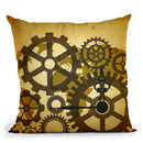 Clock Map Ii Throw Pillow By Mark Ashkenazi