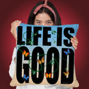 Life Is Good Throw Pillow By Mark Ashkenazi