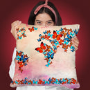 Map 5 Throw Pillow By Mark Ashkenazi