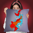 Koi Fish Iv Throw Pillow By Mark Ashkenazi