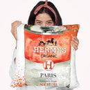 Hermes Cushion Throw Pillow By Mercedes Lopez Charro