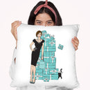 Tiffany Girl Light Throw Pillow By Martina Pavlova