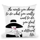 Living Quote Throw Pillow By Martina Pavlova