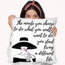 Living Quote Throw Pillow By Martina Pavlova