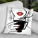 Coffee Throw Pillow By Martina Pavlova