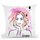 Gemini Throw Pillow By Martina Pavlova