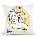 Libra Throw Pillow By Martina Pavlova