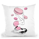 Macaron Gym Throw Pillow By Martina Pavlova