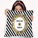 Press For Tequila Throw Pillow By Martina Pavlova