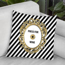 Press For Wine Throw Pillow By Martina Pavlova