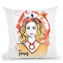 Taurus Throw Pillow By Martina Pavlova