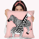 Animal Print Pink Throw Pillow By Martina Pavlova