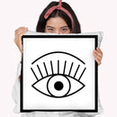 Big Eye Throw Pillow By Martina Pavlova